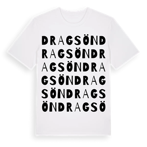 Dragsön ordlek t-shirt – ekologisk bomull t-shirt från Pinshirt