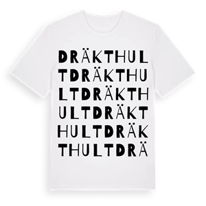 Dräkthult ordlek t-shirt – ekologisk bomull t-shirt från Pinshirt