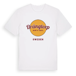 Drängtorp cirkel t-shirt – ekologisk bomull t-shirt från PinShirt