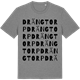 Mid Heather Gray t-shirt med Drängtorp ordlek t-shirt