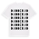 White t-shirt med Dudderud ordlek t-shirt