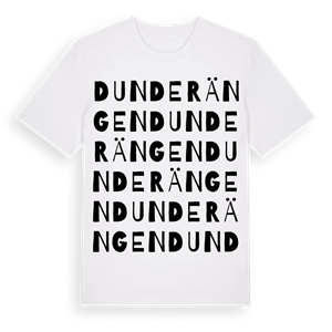 Dunderängen ordlek t-shirt – ekologisk bomull t-shirt från PinShirt