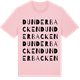 Pink Cotton t-shirt med Dunderbacken ordlek t-shirt