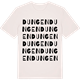Vintage White t-shirt med Dungen ordlek t-shirt