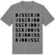 Mid Heather Gray t-shirt med Dusserud ordlek t-shirt