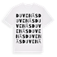 White t-shirt med Duvenäs ordlek t-shirt
