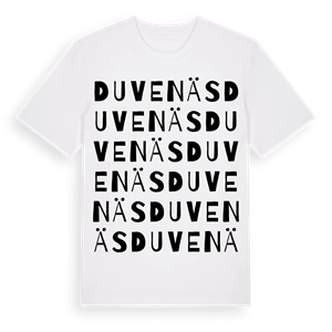 Duvenäs ordlek t-shirt – ekologisk bomull t-shirt från PinShirt