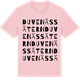 Pink Cotton t-shirt med Duvenässätern ordlek t-shirt