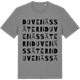 Mid Heather Gray t-shirt med Duvenässätern ordlek t-shirt