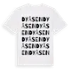 White t-shirt med Dyåsen ordlek t-shirt