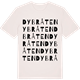 Vintage White t-shirt med Dybråten ordlek t-shirt