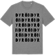 Mid Heather Gray t-shirt med Dyrön ordlek t-shirt