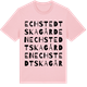Pink Cotton t-shirt med Echstedtska gården ordlek t-shirt