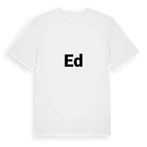 Ed fetstil t-shirt – ekologisk bomull t-shirt från PinShirt