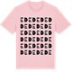 Pink Cotton t-shirt med Ed ordlek t-shirt