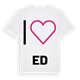 Jag älskar Ed t-shirt stort tryck
