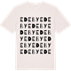 Vintage White t-shirt med Edeby ordlek t-shirt