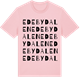 Pink Cotton t-shirt med Edebydalen ordlek t-shirt