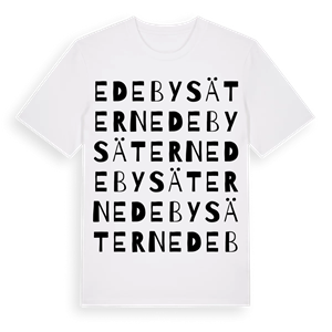 Edebysätern ordlek t-shirt – ekologisk bomull t-shirt från PinShirt