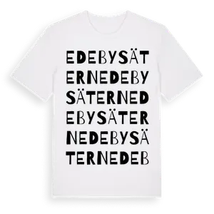 Edebysätern ordlek t-shirt – ekologisk bomull t-shirt från Pinshirt