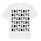 White t-shirt med Edet ordlek t-shirt