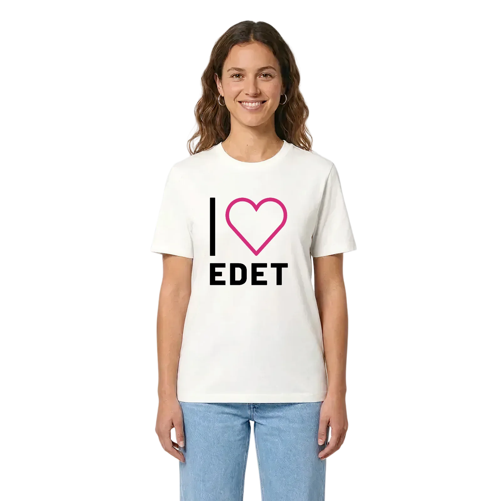 Jag älskar Edet t-shirt stort tryck – White, i miljö