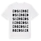 White t-shirt med Edsberg ordlek t-shirt
