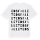 White t-shirt med Edsfallet ordlek t-shirt