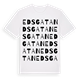 White t-shirt med Edsgatan ordlek t-shirt
