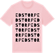 Pink Cotton t-shirt med Edstorp ordlek t-shirt