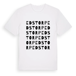 Edstorp ordlek t-shirt – ekologisk bomull t-shirt från PinShirt