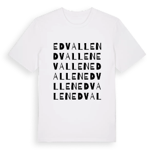 Edvallen ordlek t-shirt – ekologisk bomull t-shirt från PinShirt