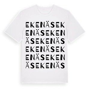 Ekenäs ordlek t-shirt – ekologisk bomull t-shirt från PinShirt