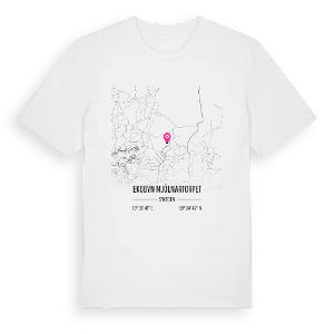Ekobyn Mjölnartorpet karta t-shirt – ekologisk bomull t-shirt från PinShirt
