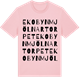 Pink Cotton t-shirt med Ekobyn Mjölnartorpet ordlek t-shirt