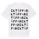 White t-shirt med Ektäppan ordlek t-shirt