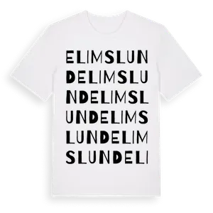 Elimslund ordlek t-shirt – ekologisk bomull t-shirt från Pinshirt