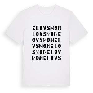 Elovsmon ordlek t-shirt – ekologisk bomull t-shirt från PinShirt