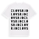 White t-shirt med Elovsrud ordlek t-shirt