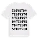 White t-shirt med Elovstomt ordlek t-shirt