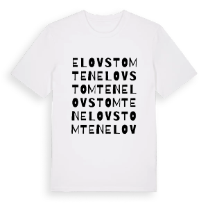 Elovstomten ordlek t-shirt – ekologisk bomull t-shirt från PinShirt