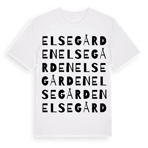 Elsegården ordlek t-shirt – ekologisk bomull t-shirt från PinShirt