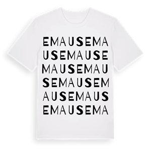 Emaus ordlek t-shirt – ekologisk bomull t-shirt från PinShirt