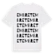 White t-shirt med Embret ordlek t-shirt