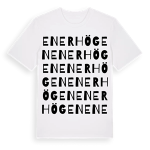 Enerhögen ordlek t-shirt – ekologisk bomull t-shirt från Pinshirt