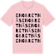 Pink Cotton t-shirt med Engbretnäs ordlek t-shirt