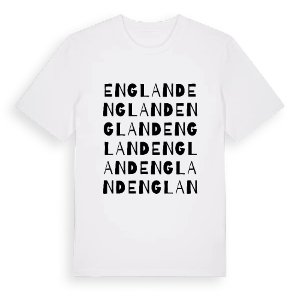 England ordlek t-shirt – ekologisk bomull t-shirt från PinShirt