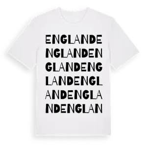 England ordlek t-shirt – ekologisk bomull t-shirt från Pinshirt