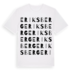 Eriksberg ordlek t-shirt – ekologisk bomull t-shirt från PinShirt