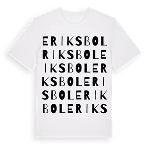 Eriksbol ordlek t-shirt – ekologisk bomull t-shirt från PinShirt